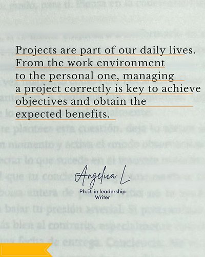 Project management is in everything we do. From the personal to the professional, we face daily challenges that require organ...