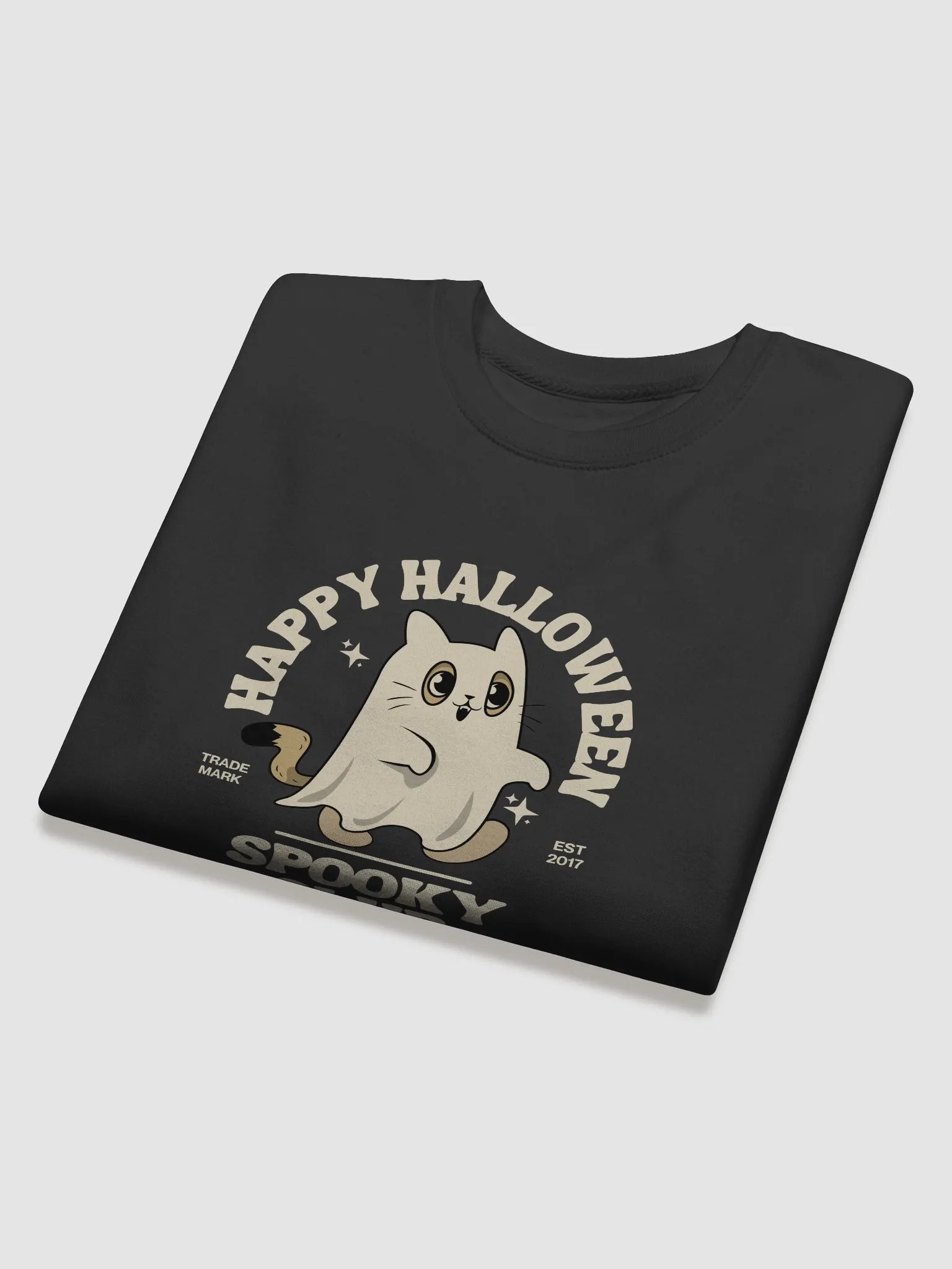 Spooky Club Halloween Cat Sweatshirt product image (4)
