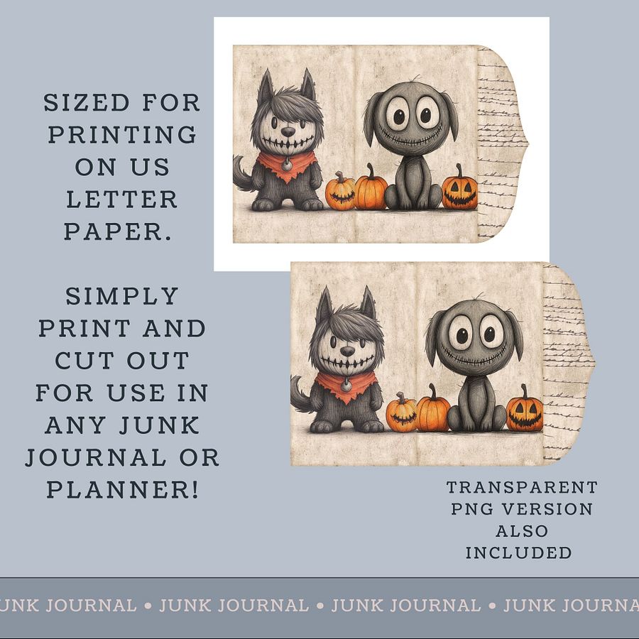 Spooky Halloween - Printable Folio Kit V7 product image (3)
