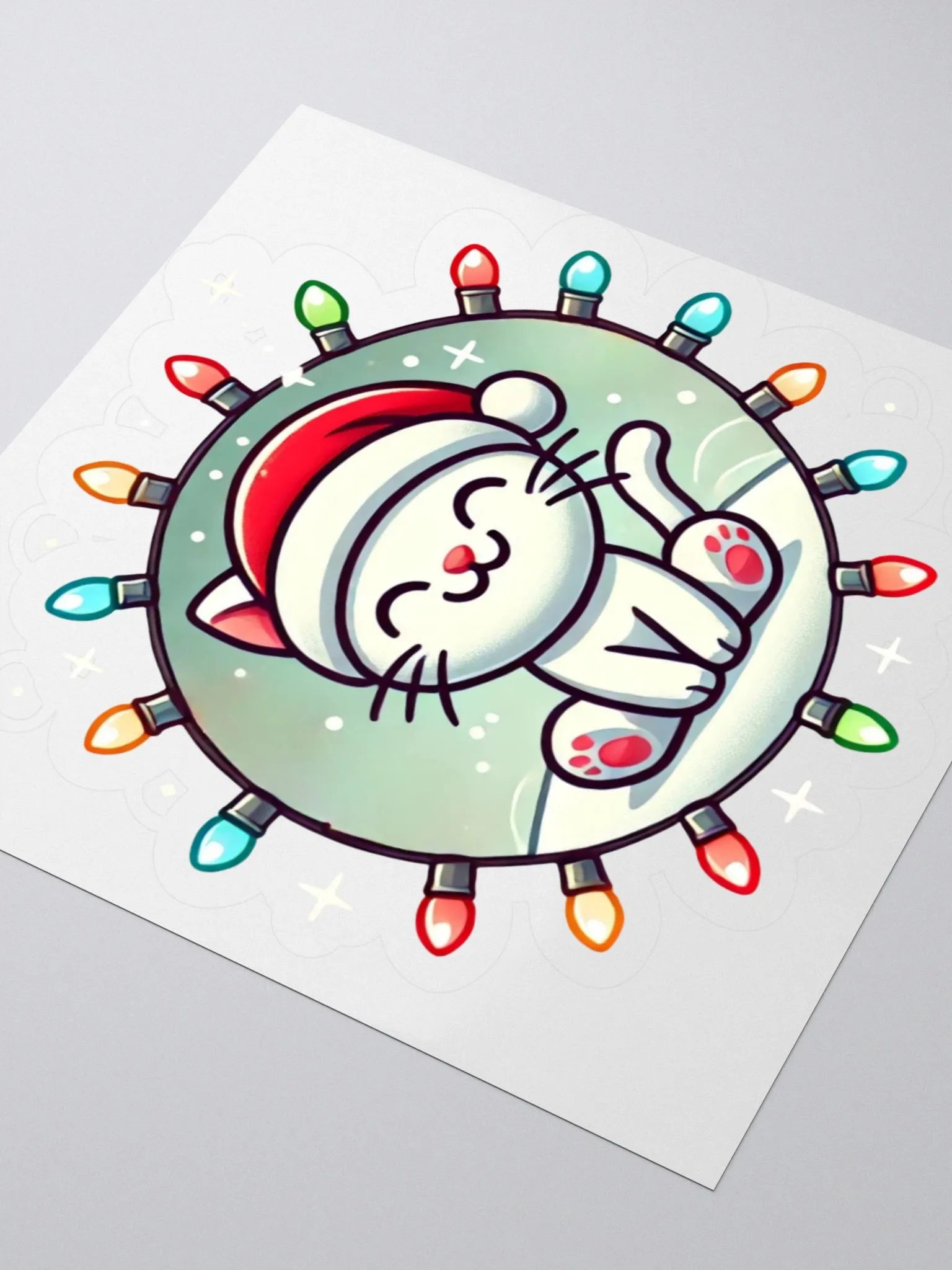 Merry Catmas Lights Sticker product image (9)