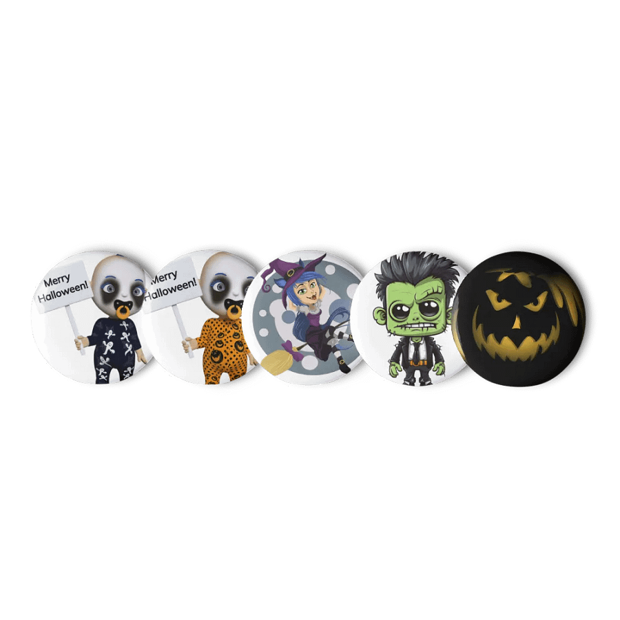 Spooky Halloween Pin Button Set product image (1)