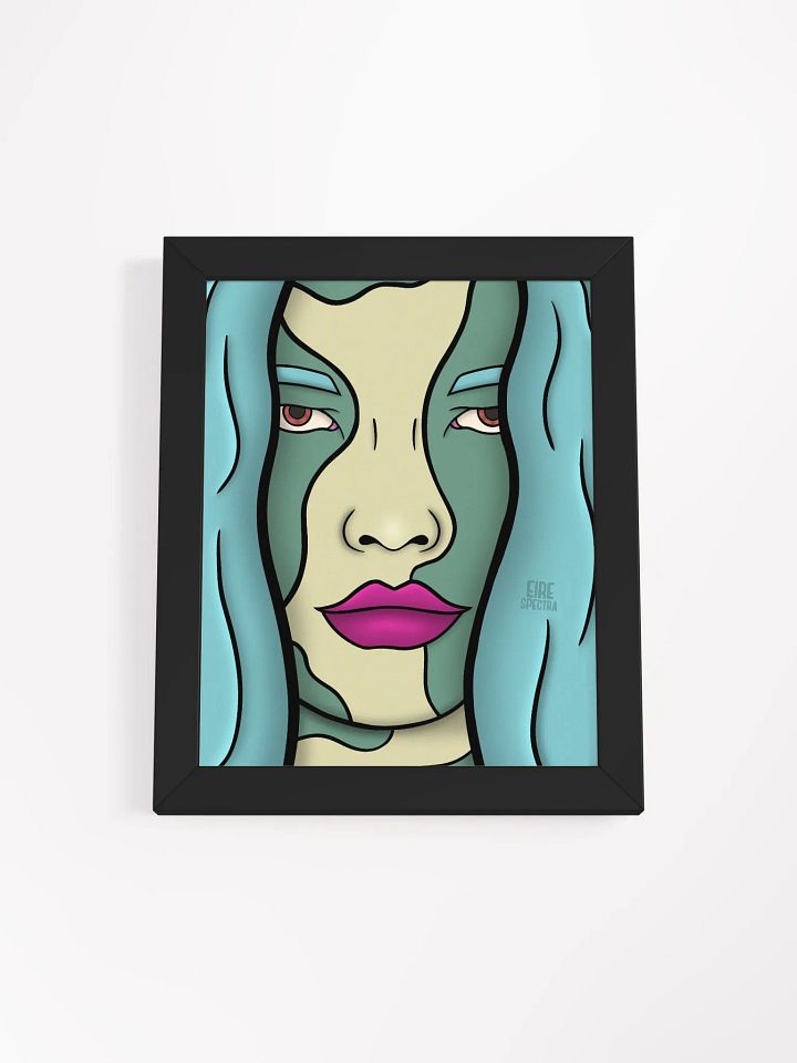 Tired blue framed poster product image (1)