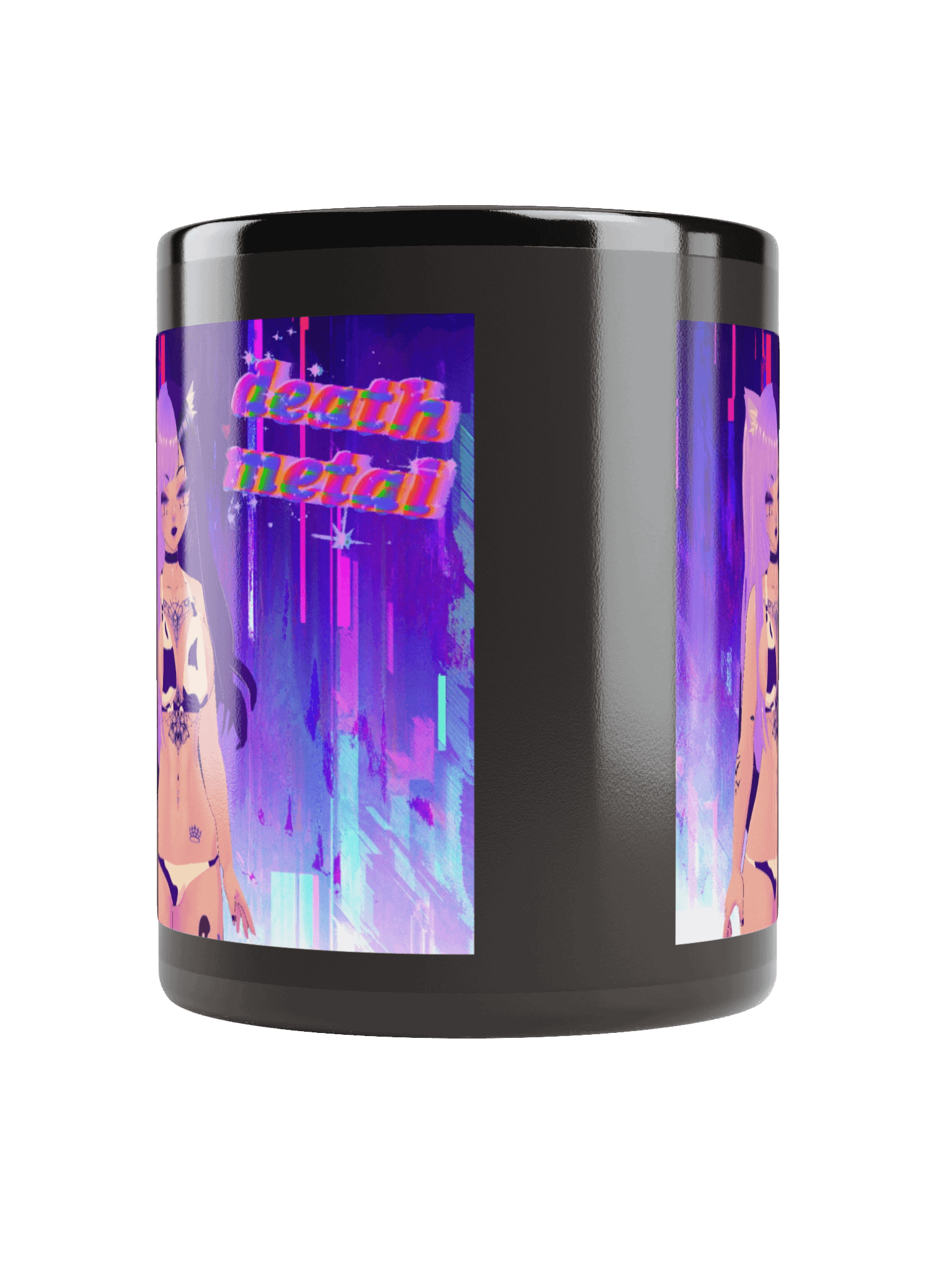 Kawaii Death Black Glossy Mug product image (5)