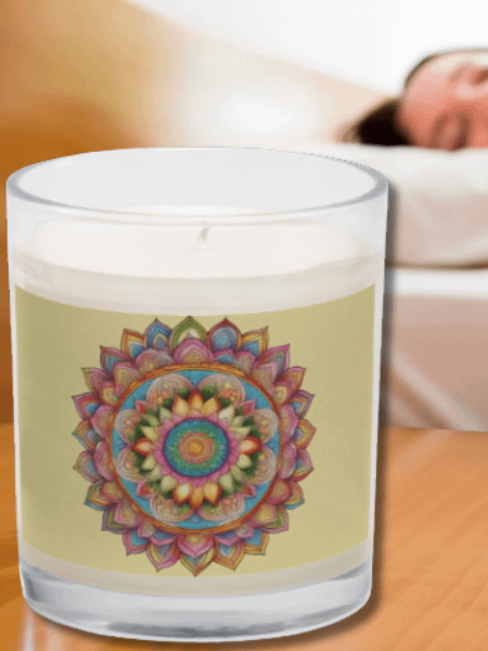 Golden Bloom Mandala - Soy Candle product image (2)