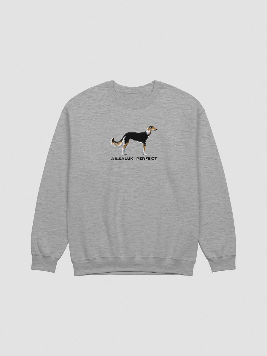 Absaluki Perfect Sweatshirt (Embroidered) of a Saluki(Black & Tan) product image (10)
