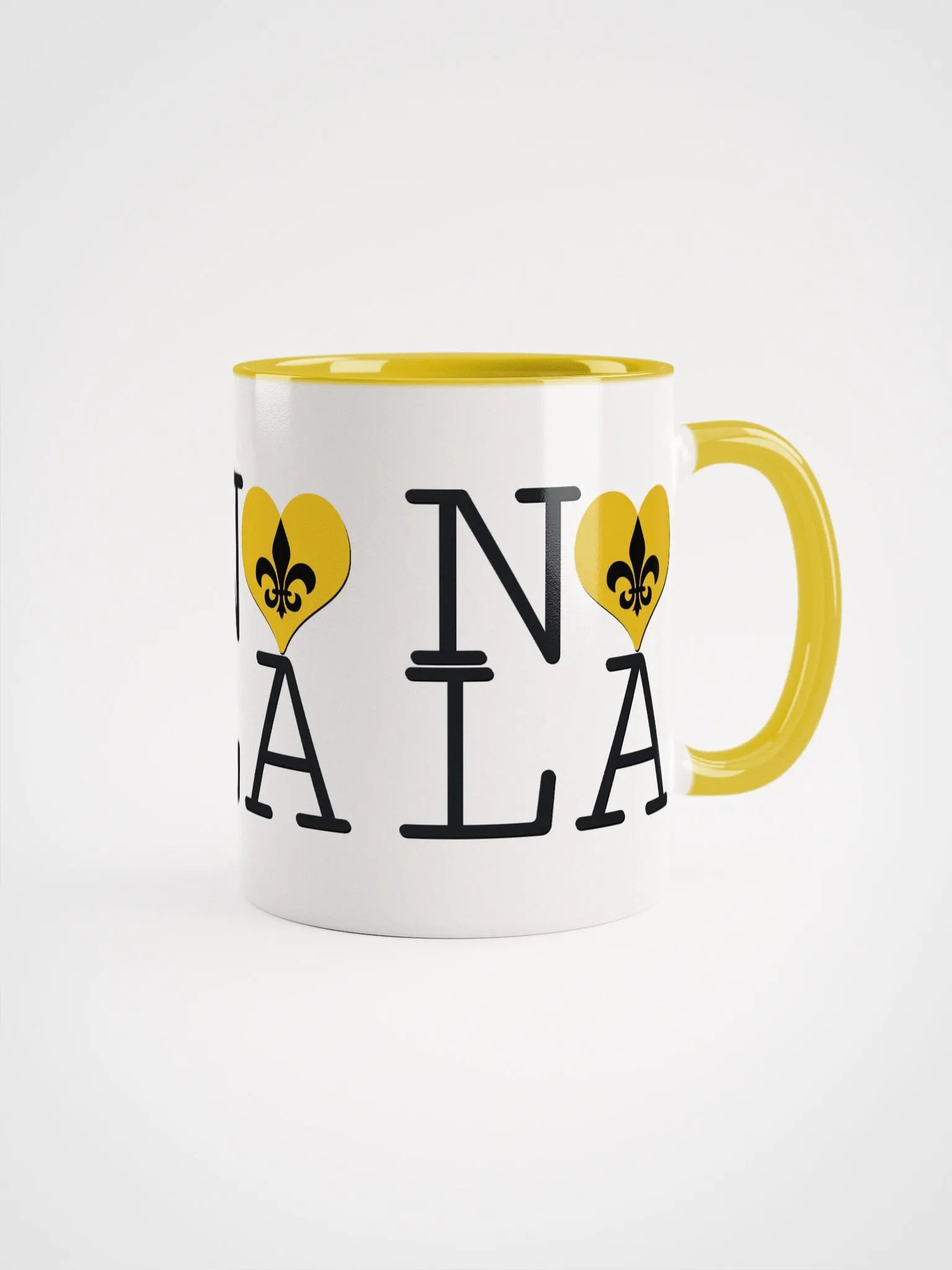 I LOVE NOLA **BIGSHOT COLOR MUG** (YELLOW HEART) product image (1)