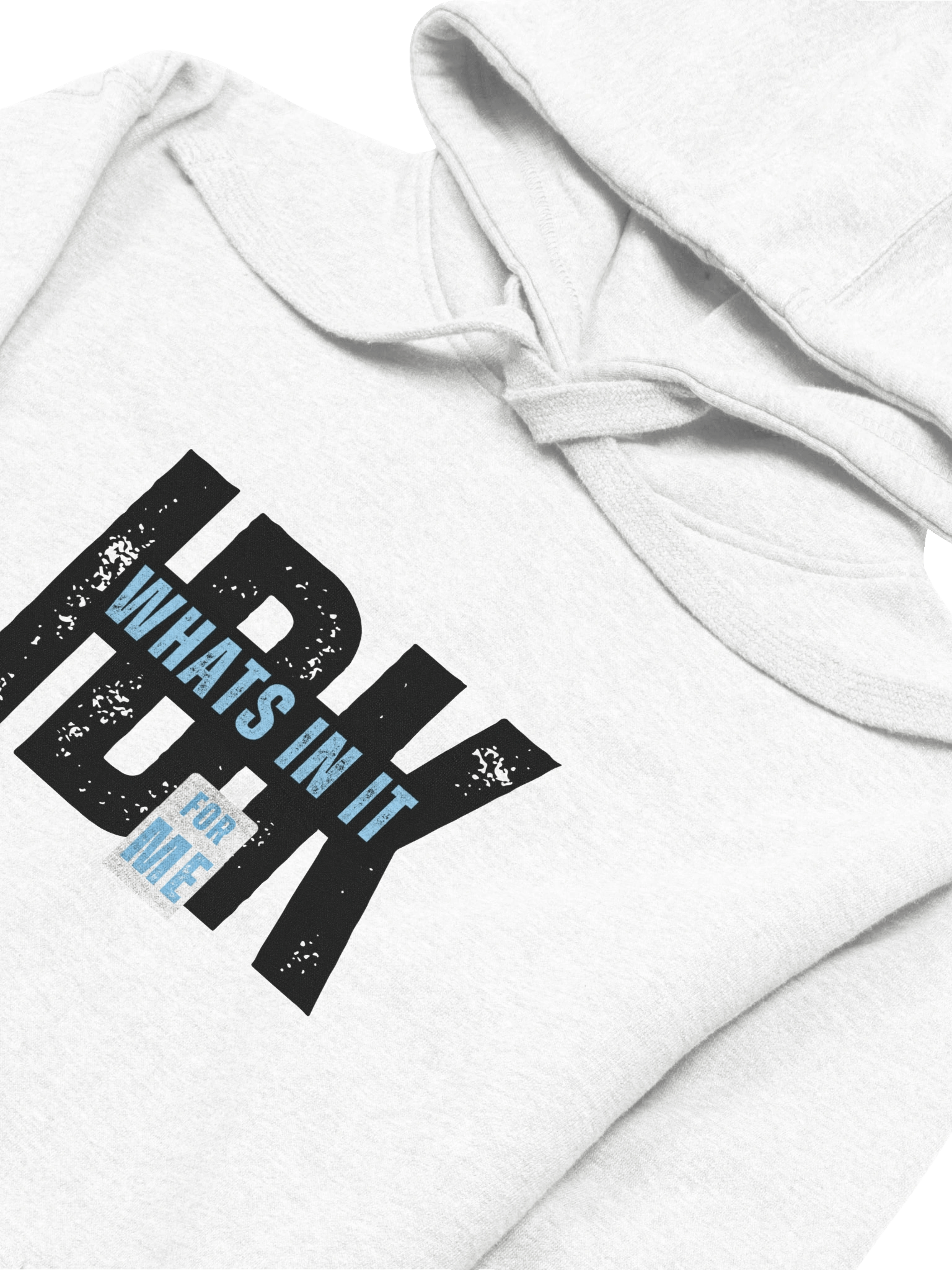 “IDK What’s In It For Me” Funny Sarcastic Hoodie | Bold Typography Hoodie for Savage Humor product image (2)
