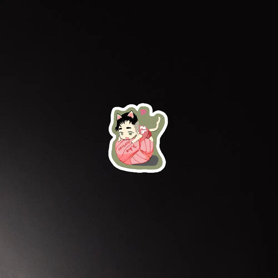 Love Arigato Neko Volleyball Magnet product image (5)