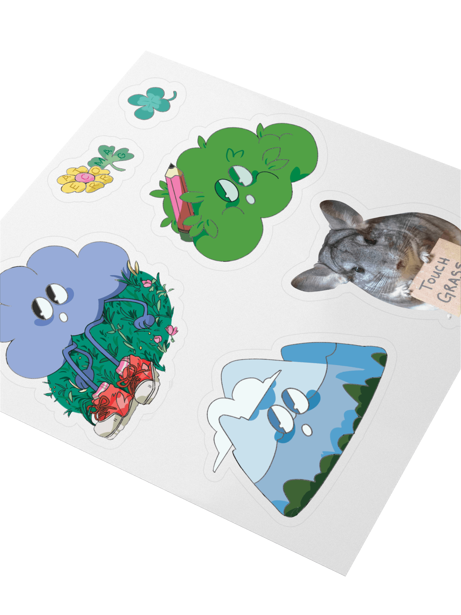 Touch Grass Sticker Sheet — Outdoors Ver. product image (3)