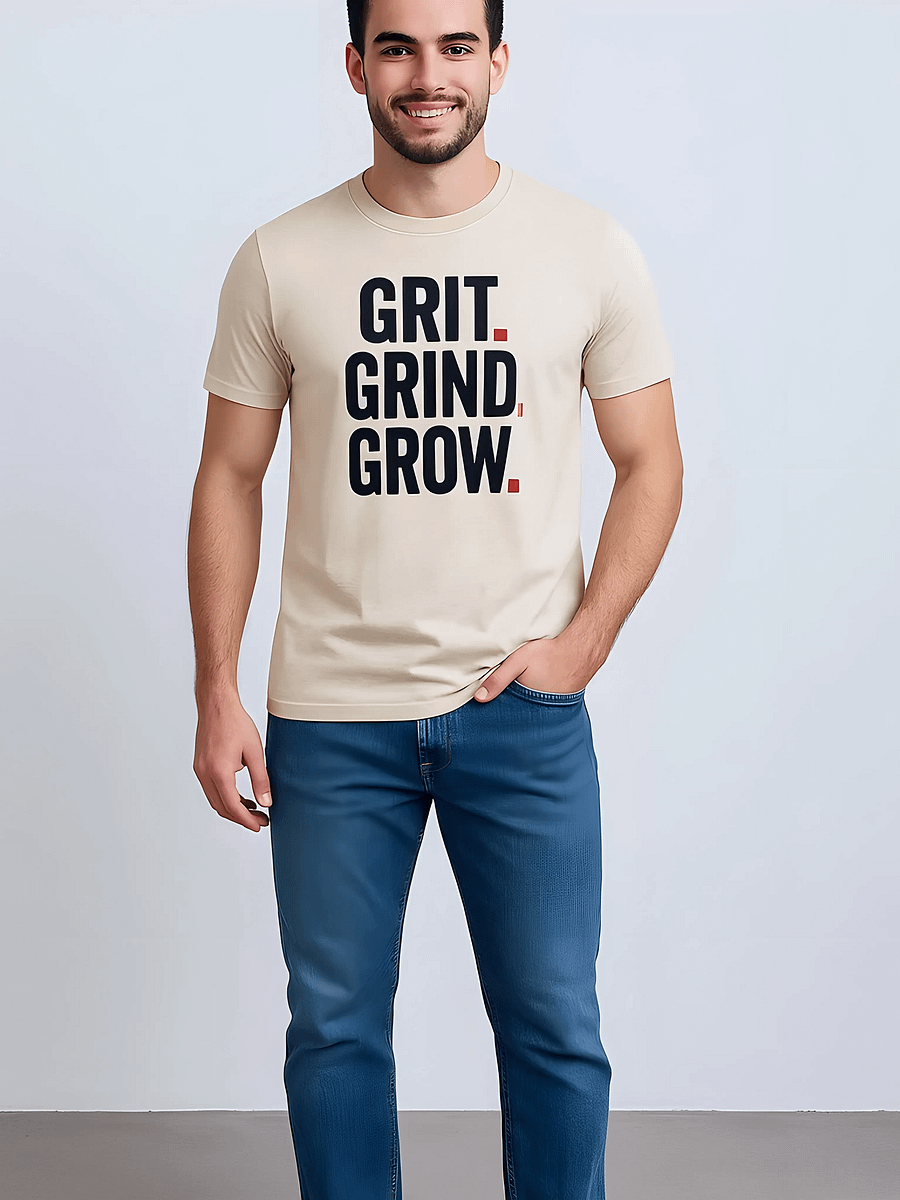 GRIT GRIND GROW Tri-Blend Tee product image (4)