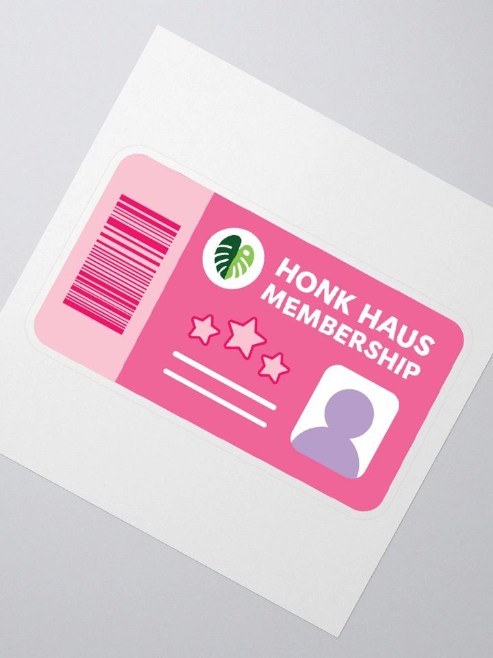 honk haus membership card sticker product image (2)