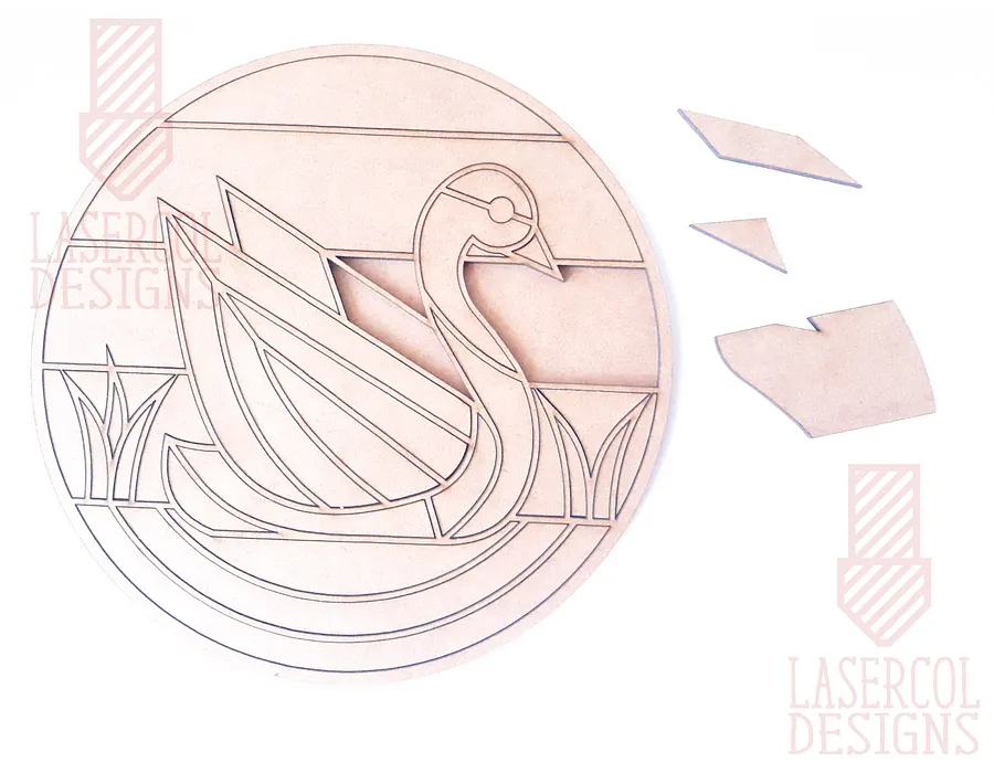 Swan Paint Kit DIY - Laser Cut Files product image (5)