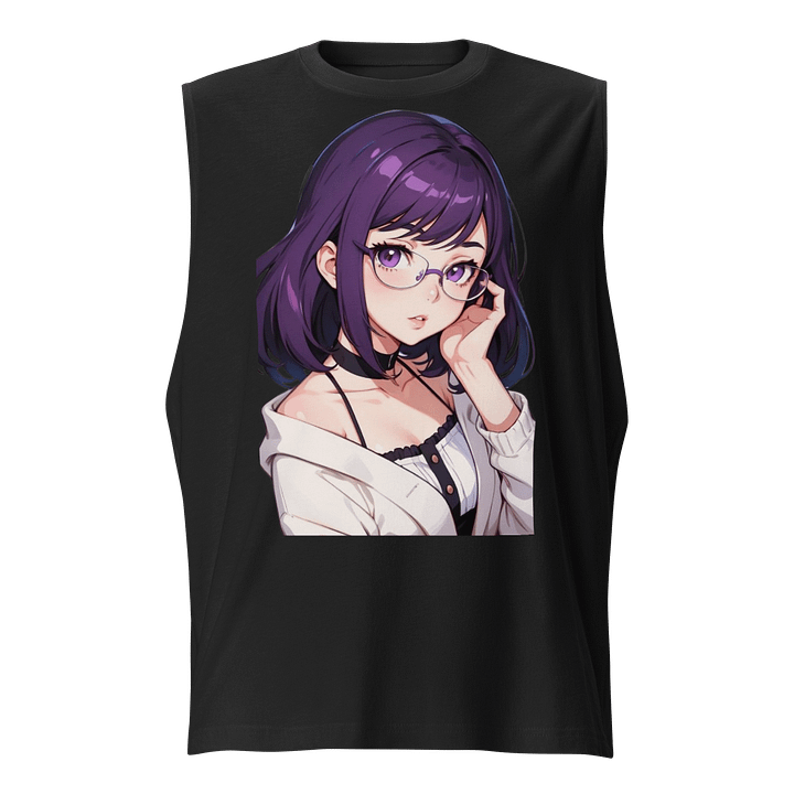 (Purple WAIFU) K Muscle Shirt product image (1)