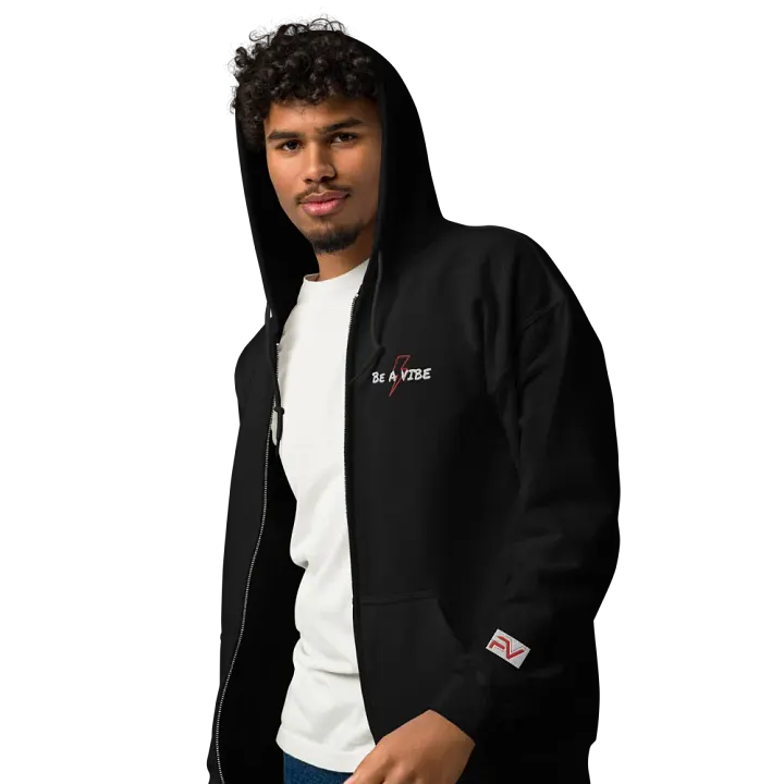 RED BE A VIBE BOLT ZIP-UP product image (1)