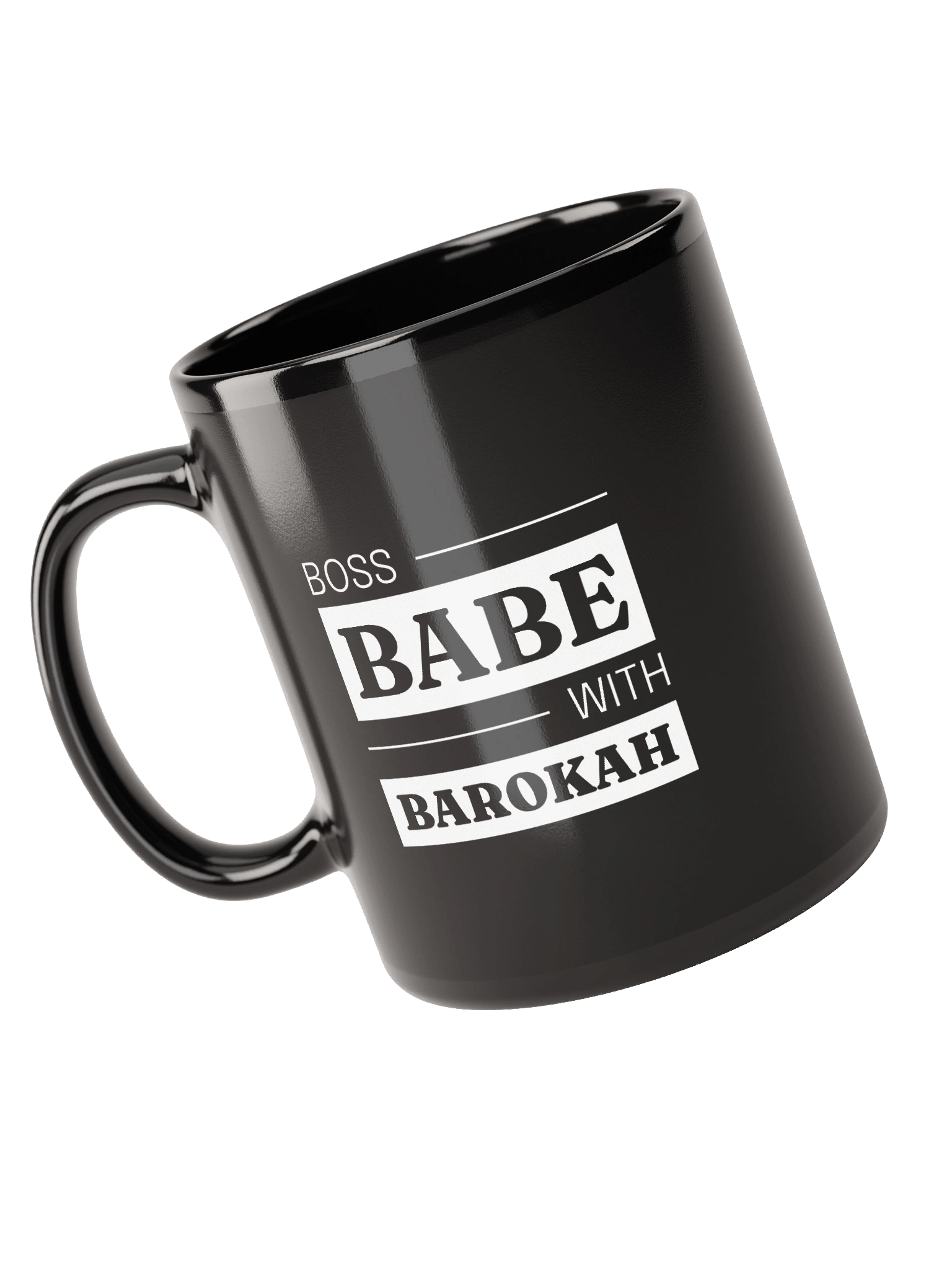 Boss Babe Black Glossy Mug product image (5)