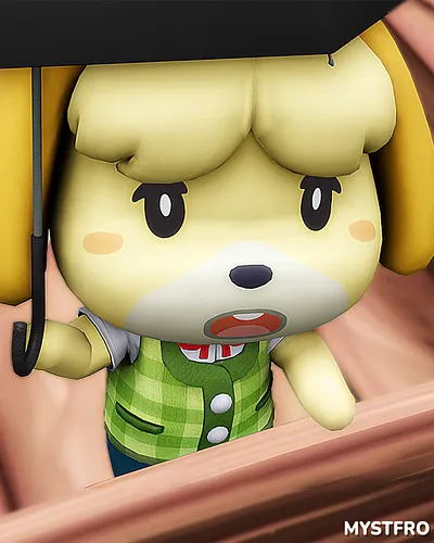 Isabelle Rainy Day! | Animal Crossing ☔🌧️ #newleaf #newhorizons