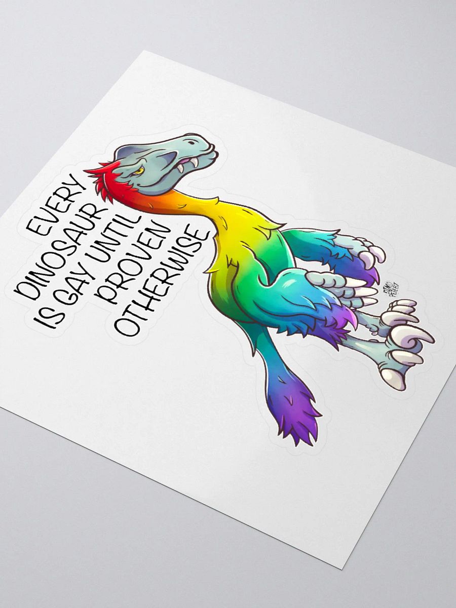 Rainbow Raptor Sticker product image (7)