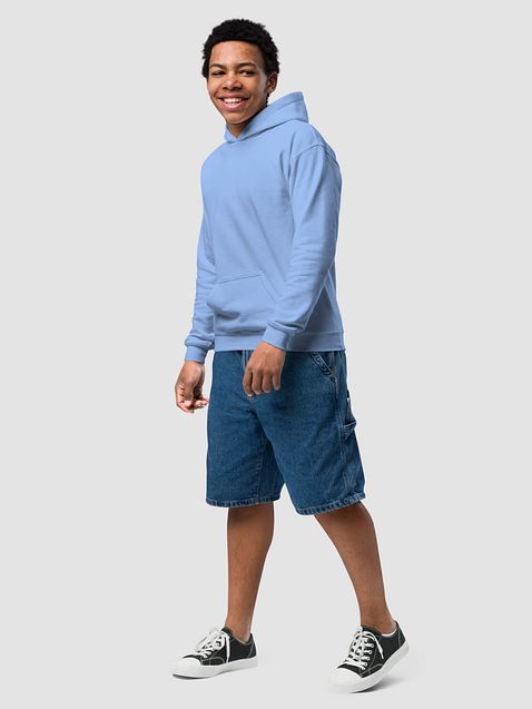 Photo showing Gildan Youth Heavy Blend Hoodie