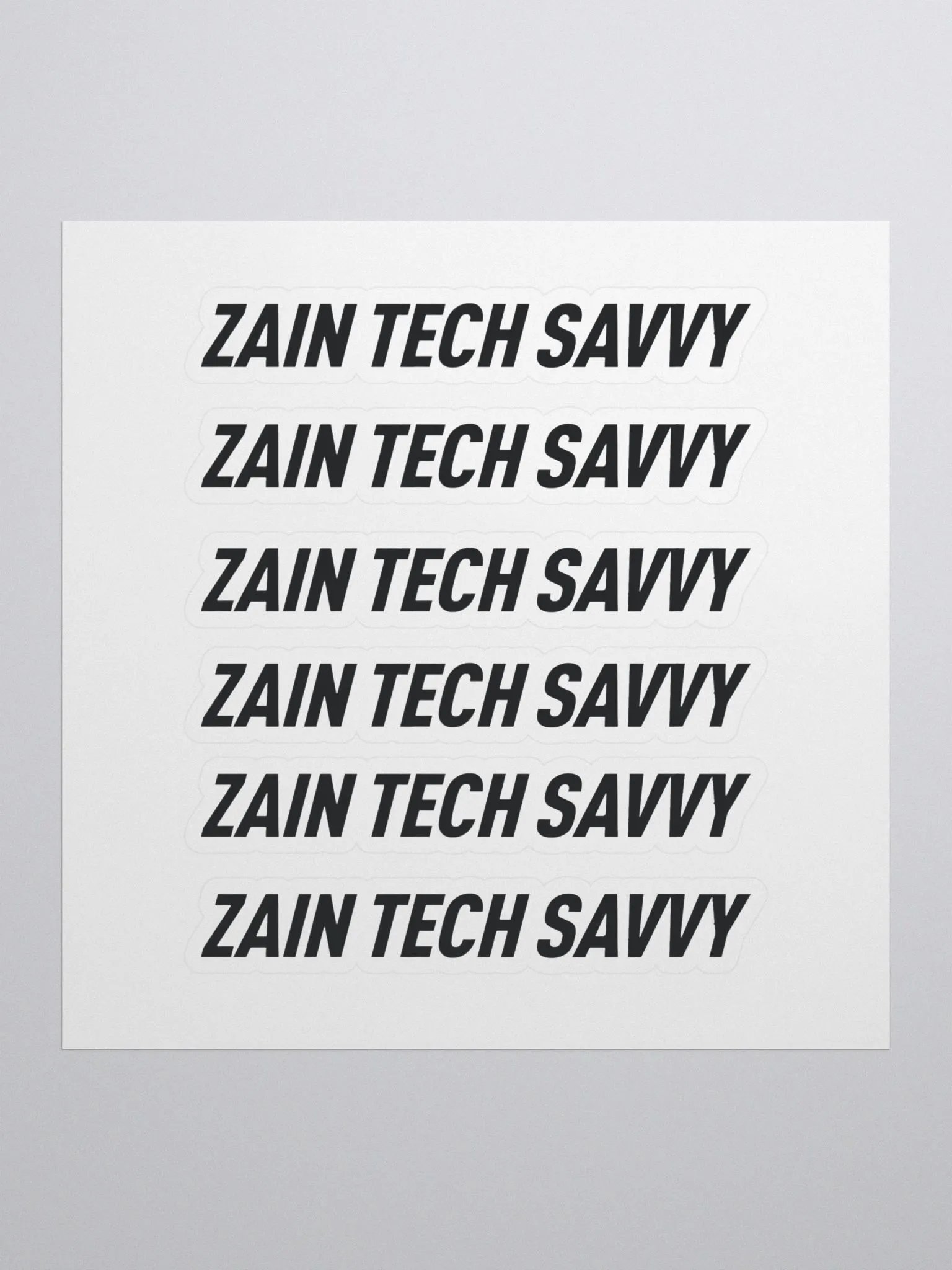 ICON - ZAIN TECH SAVVY Stickers (6 Pack) product image (1)