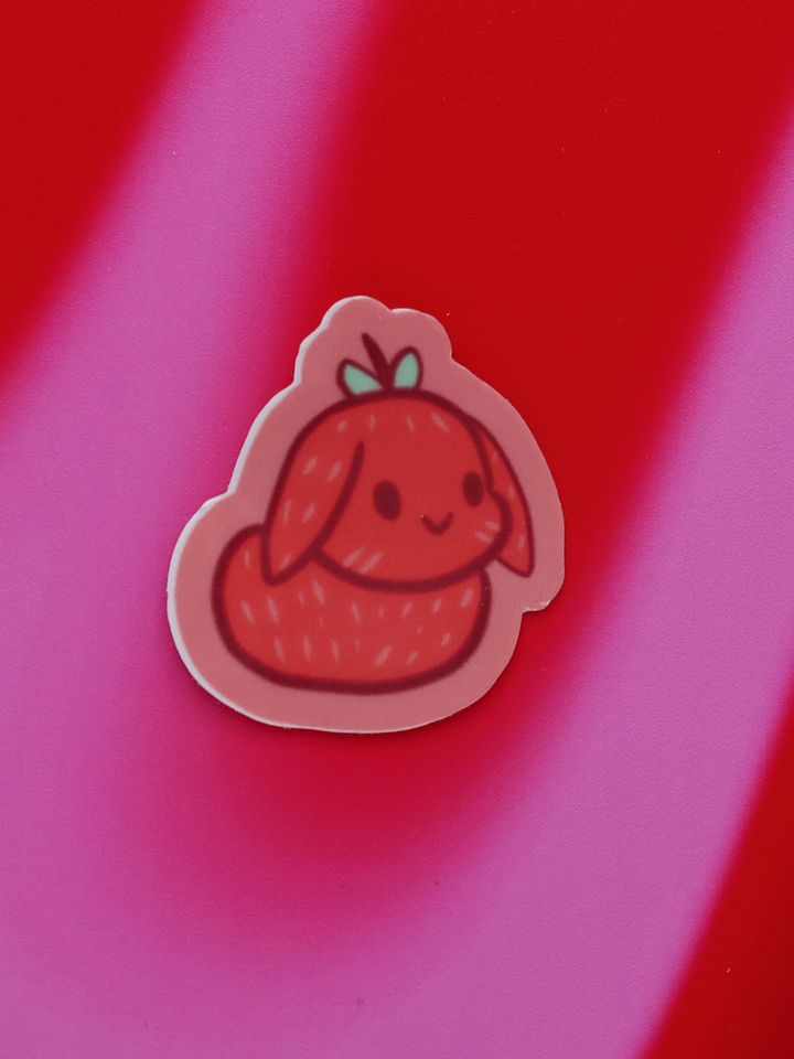Strawberry Lop Bunny sticker product image (1)