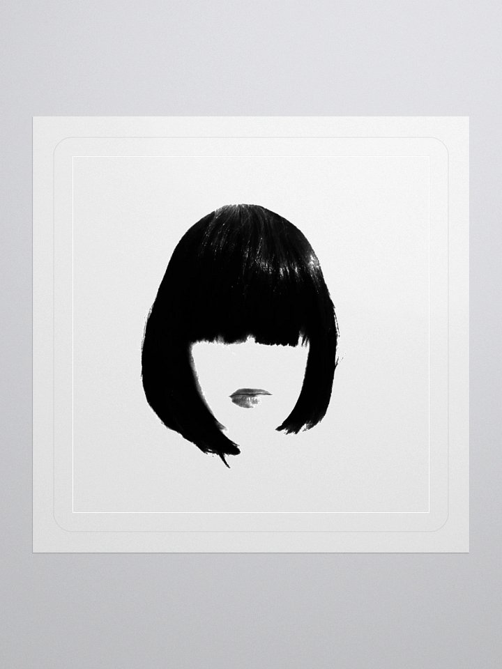 ALESSA GILLESPIE - Face Logo Sticker (White) product image (1)