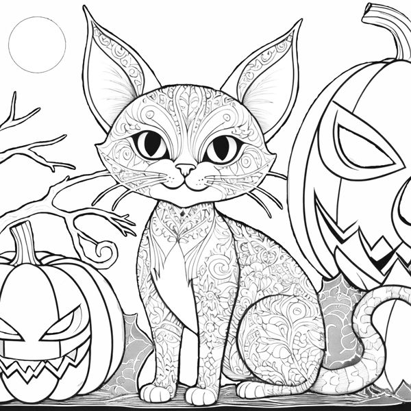 HALLOWEEN CATS - Colouring for Cat Lovers - BOOK THREE product image (3)