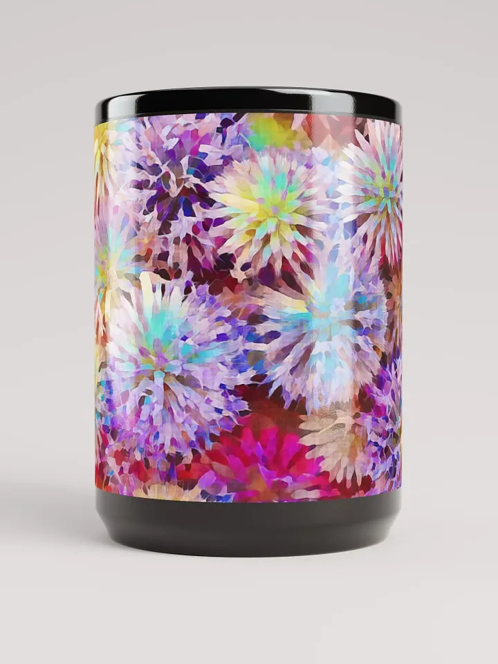 Abstract Graphic | Black Coffee Mug | Globe Thistle Floral product image (2)