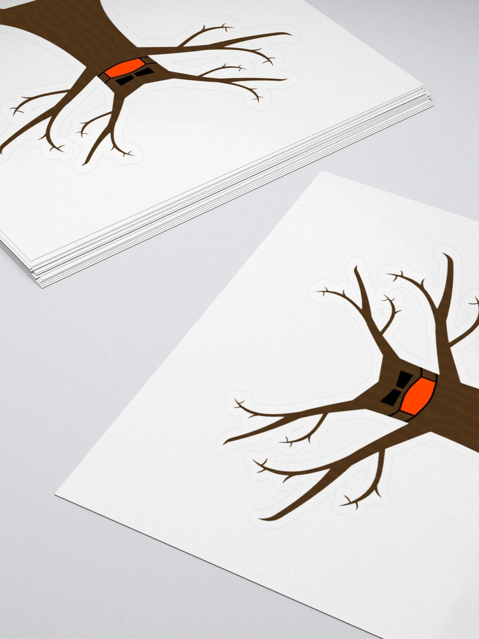 Spooky Tree Wearing A Face Mask Stickers product image (10)