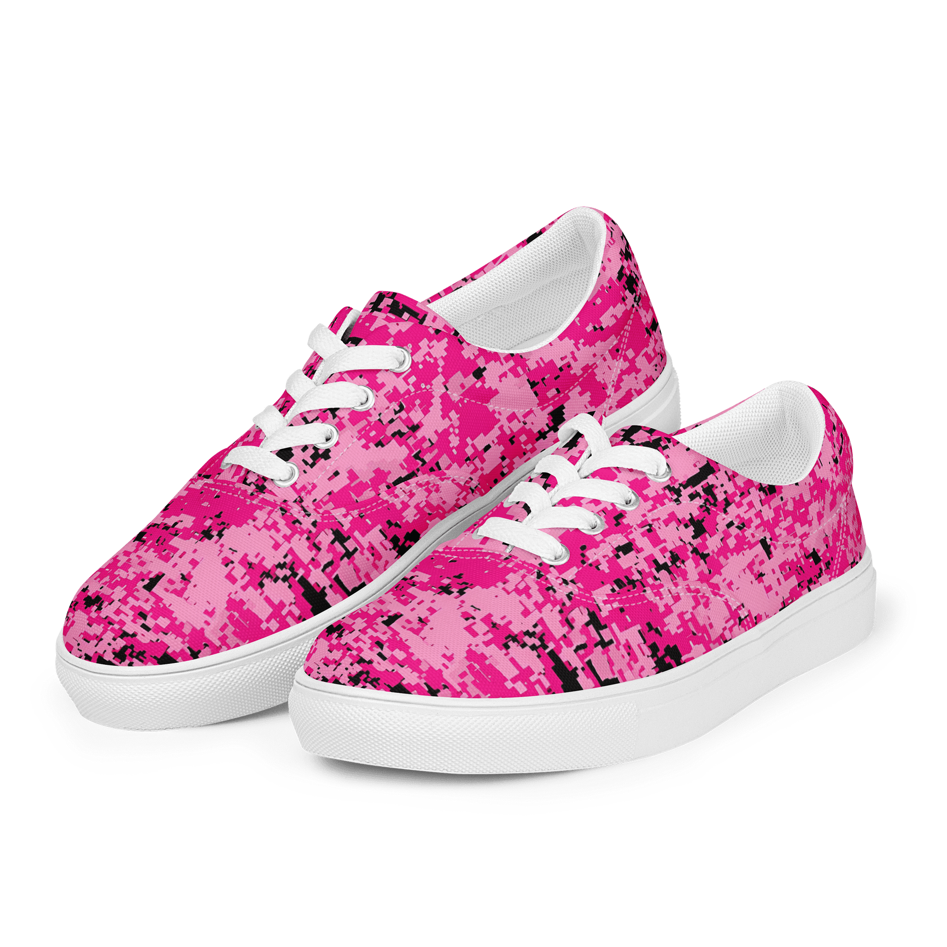 Pink Camo Men's Canvas Shoes product image (3)