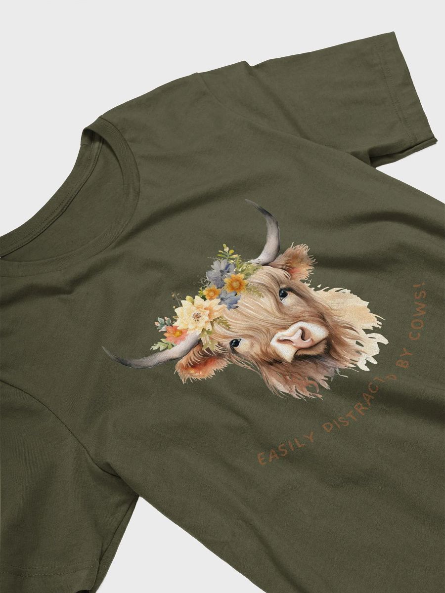 Highland Cow Flower Crown T-Shirt product image (12)
