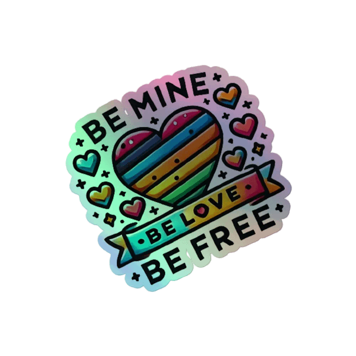 Rainbow Love Holographic Sticker Set product image (2)