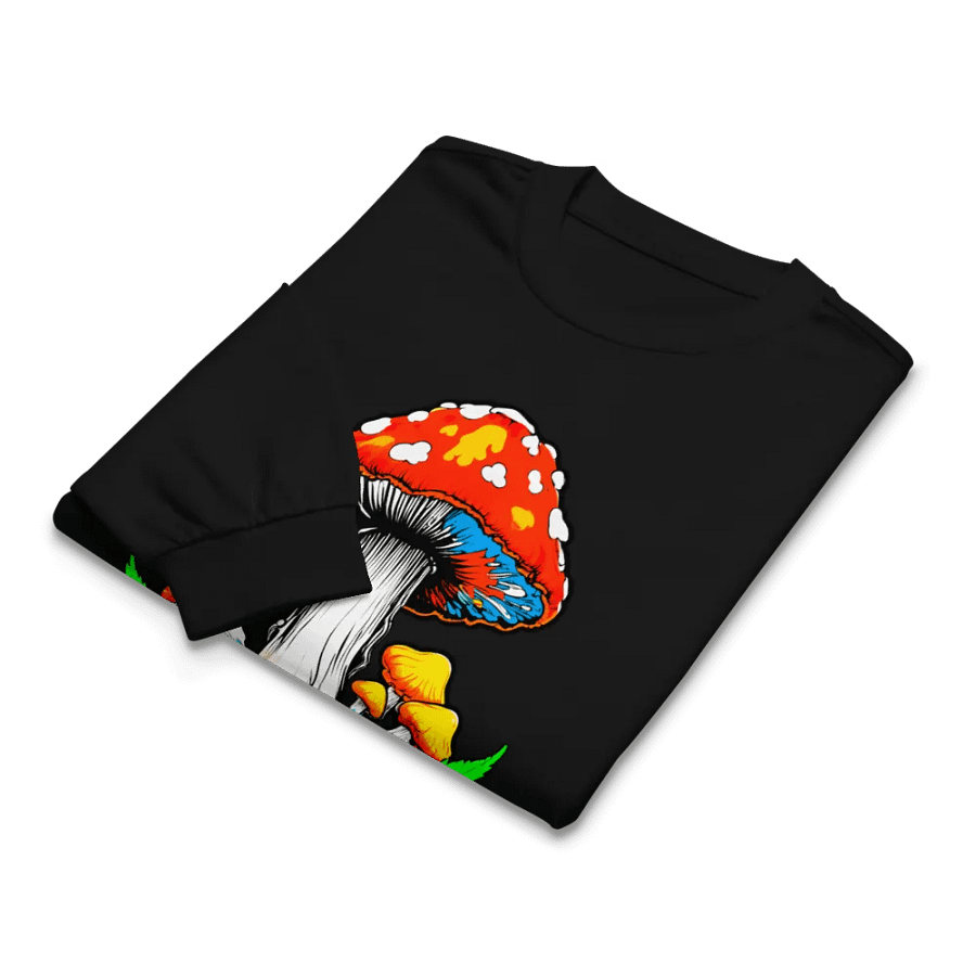 [Groovy Shrooms 2] Unisex Premium Heavyweight Long Sleeve Shirt product image (7)