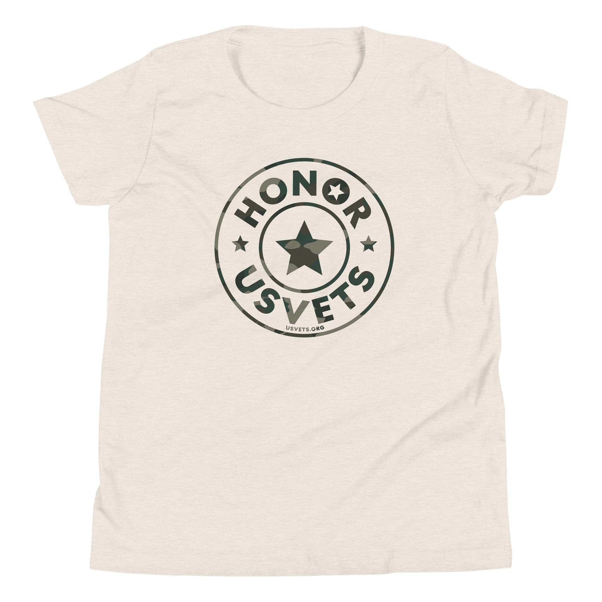 HONORUSVETS Green Star Youth T-shirt product image (16)
