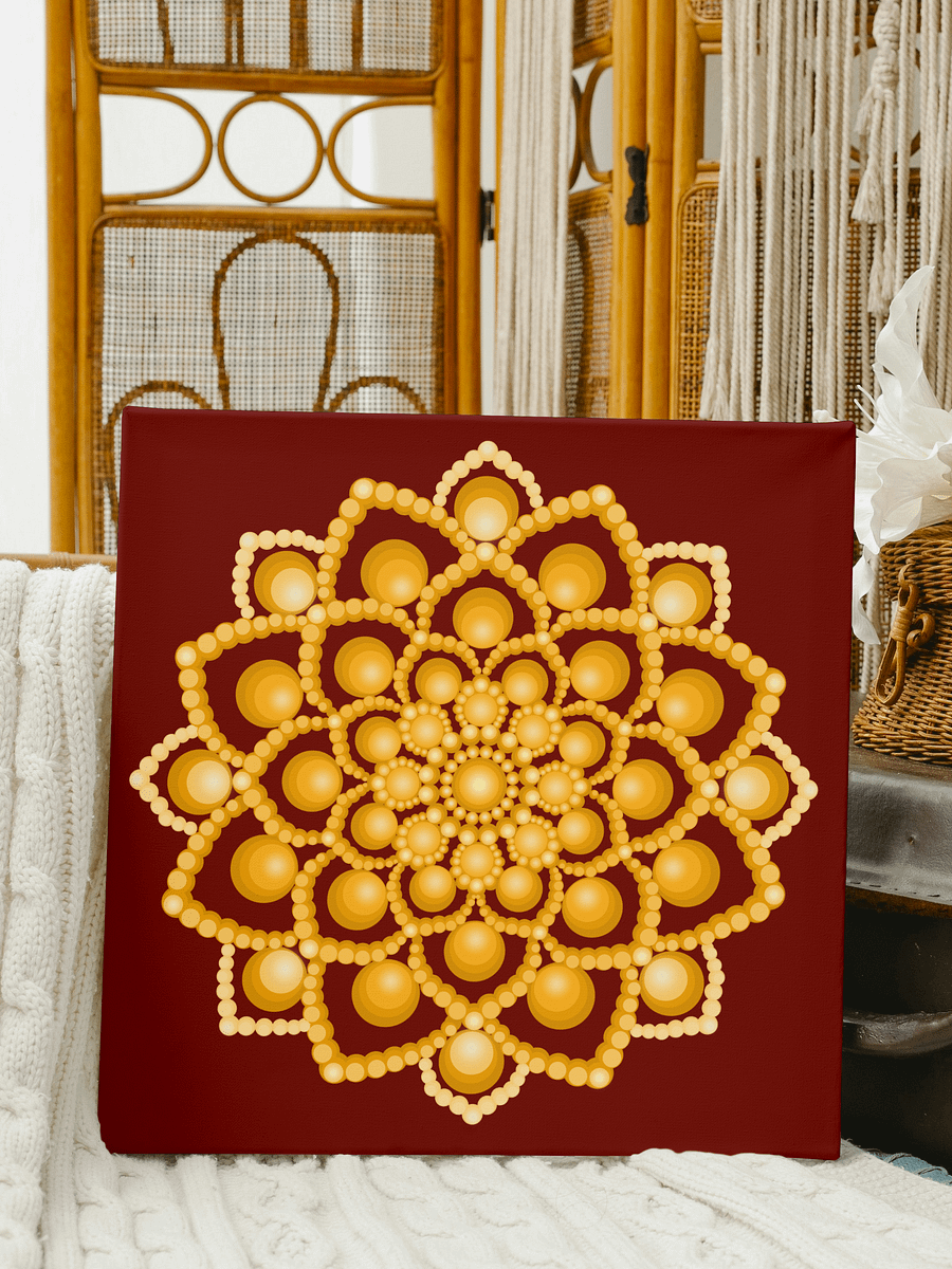 Orange Flower Mandala Poster, 2 JPG files product image (2)