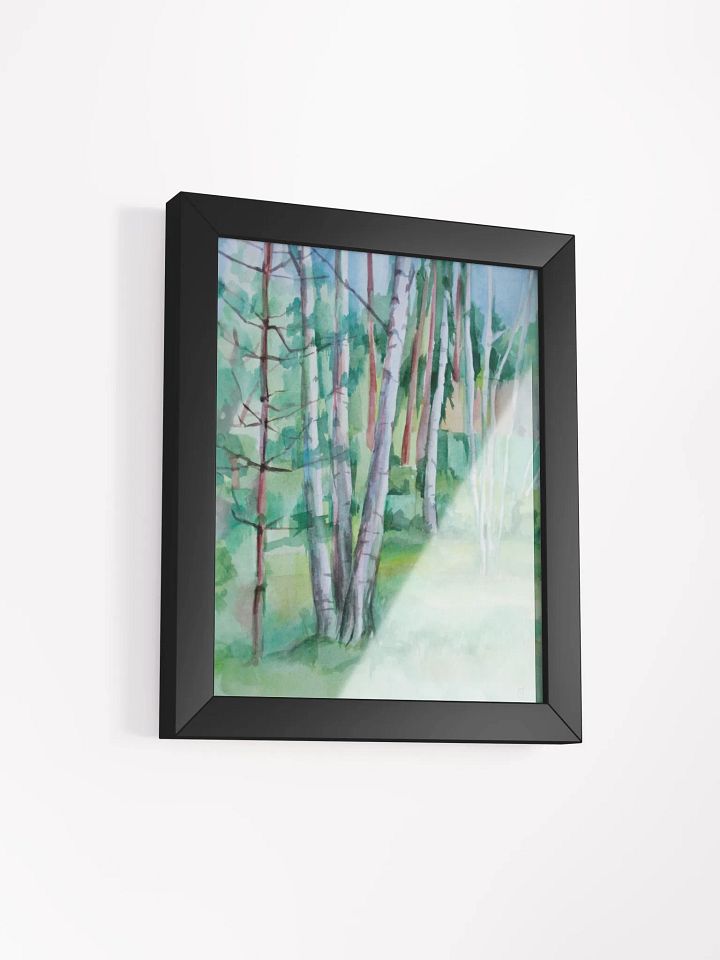 Serene Birch Forest Watercolor Print - Nice Forest Dacha product image (4)