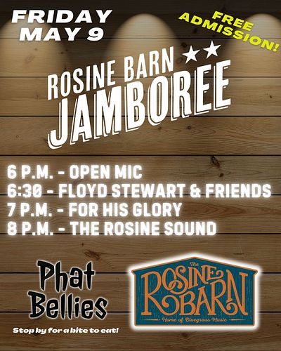 We have another great night of live bluegrass music this Friday night at The Rosine Barn with For His Glory and The Rosine So...