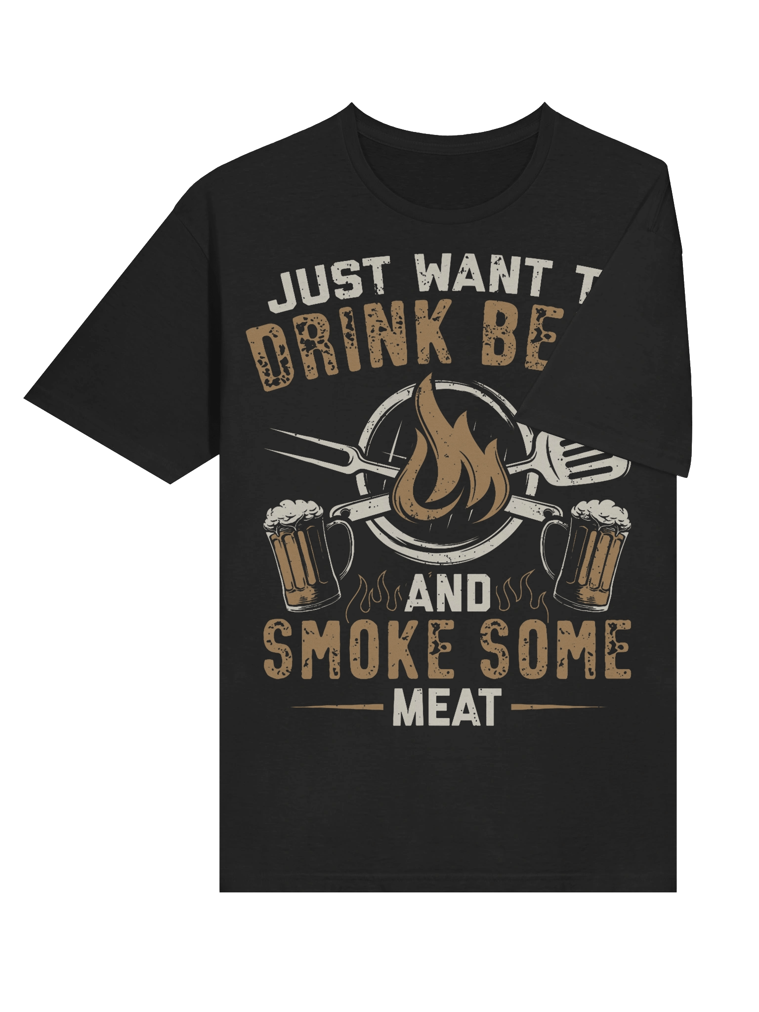 Just Want to Drink Beer and Smoke Some Meat – Gildan Softstyle Unisex T-Shirt product image (4)
