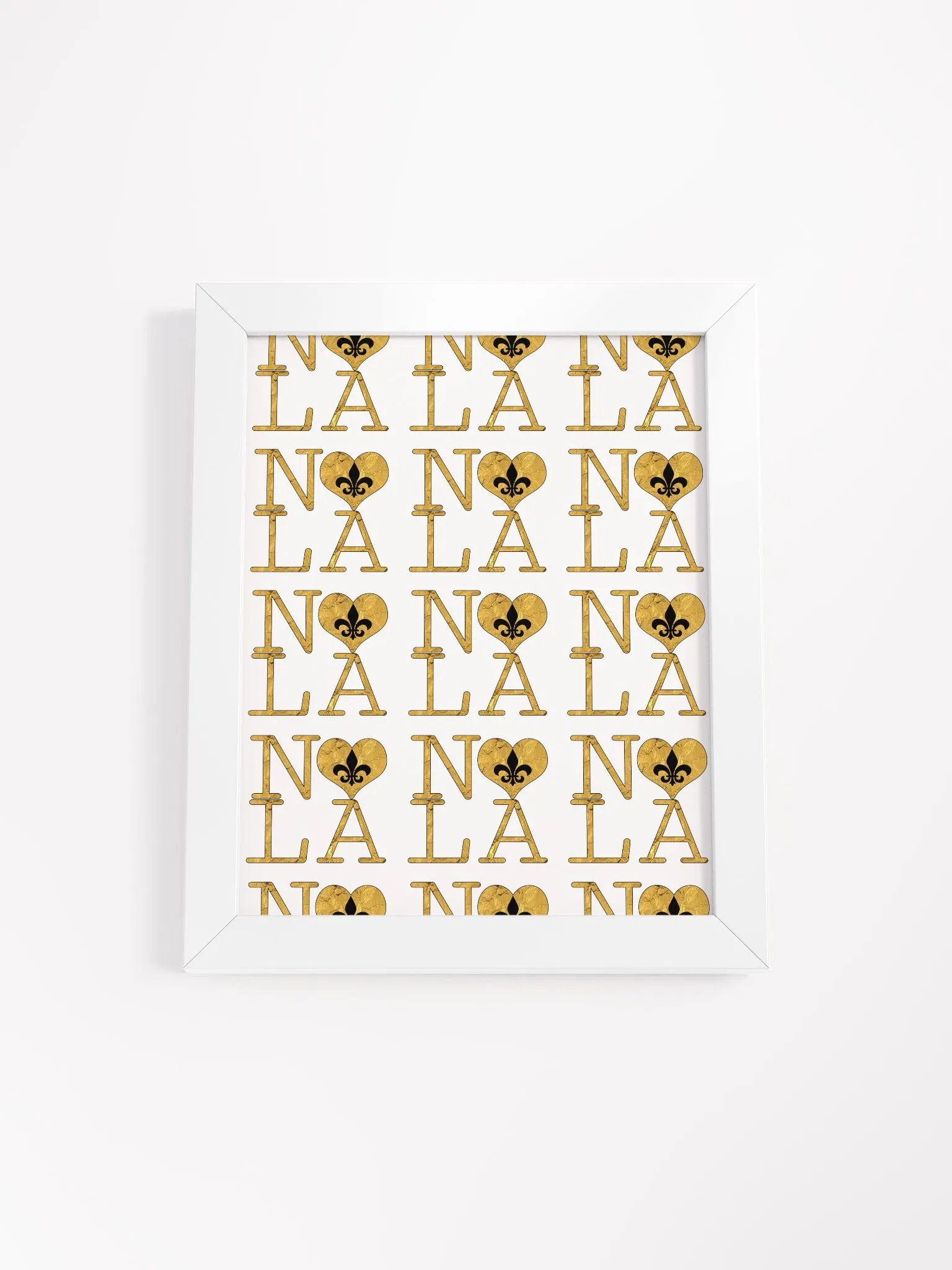 I LOVE NOLA **LEGACY POSTER** (GOLD WRAP FULL INFINITY WALL) product image (1)