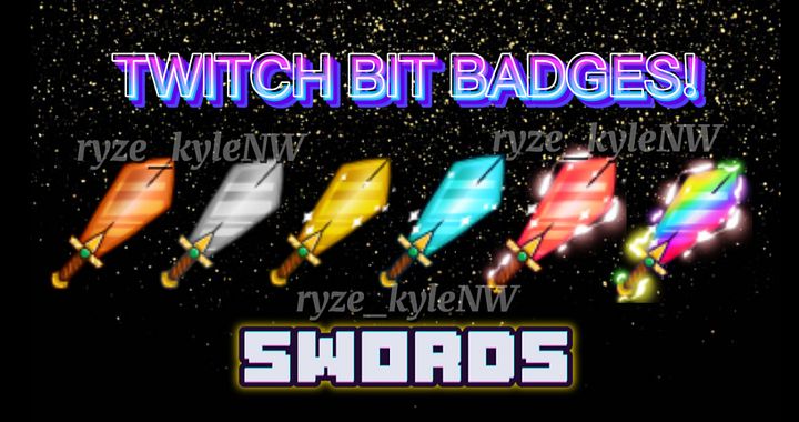 Twitch Bit Badges SWORDS product image (1)