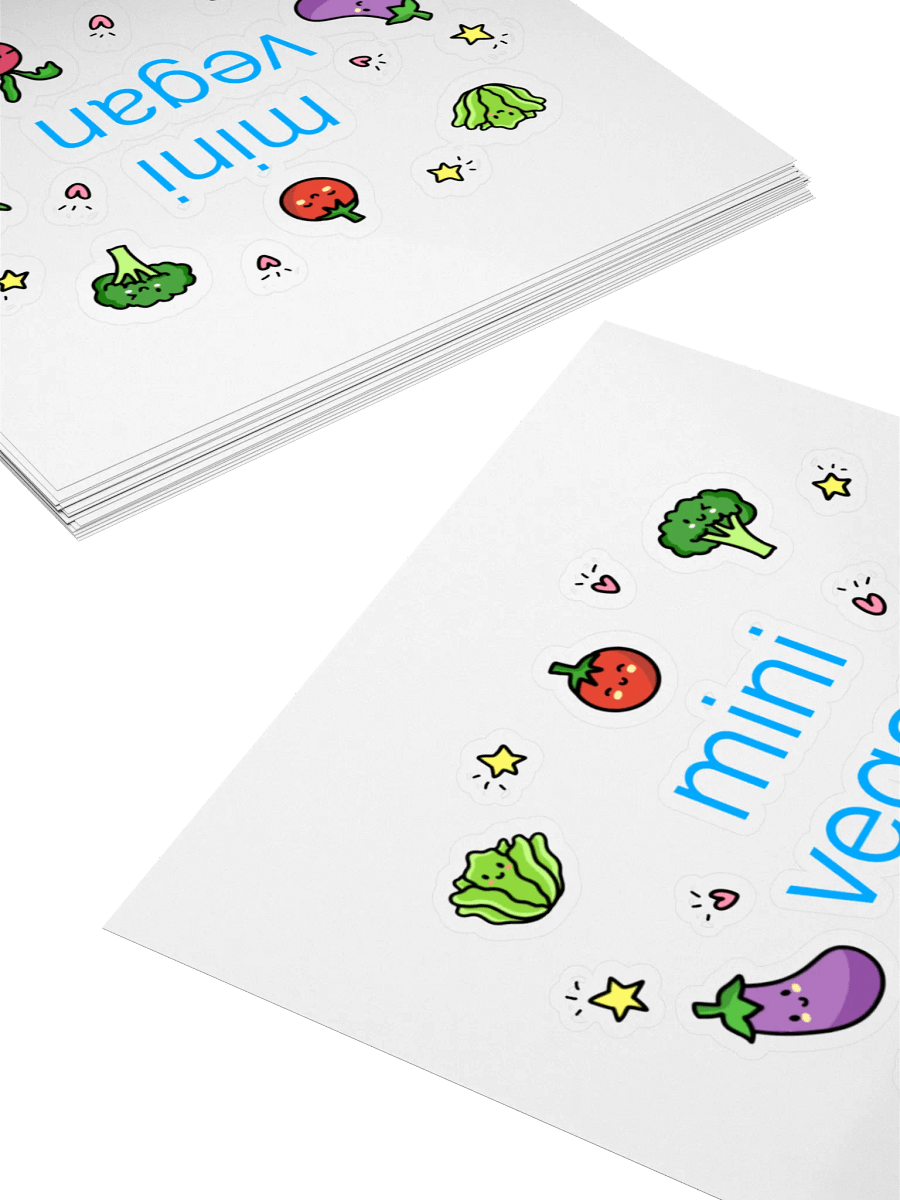 “Mini Vegan’ Fun Sticker product image (4)