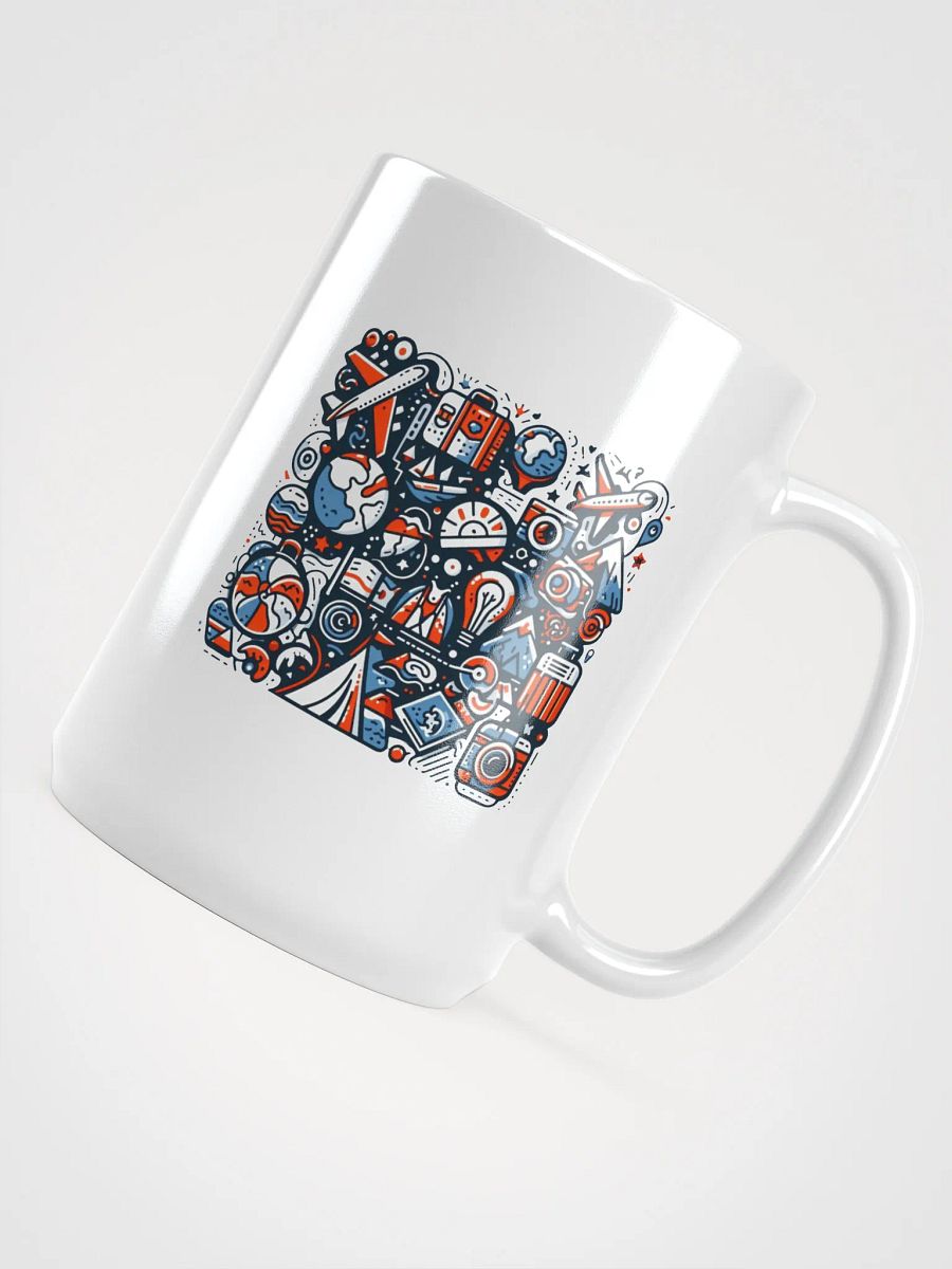 White Glossy Mug | AI Design about Travel product image (4)
