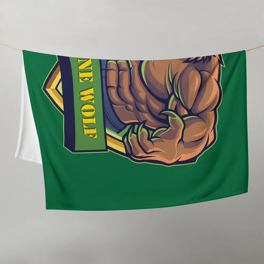 Lone Wolf Throw Blanket product image (10)