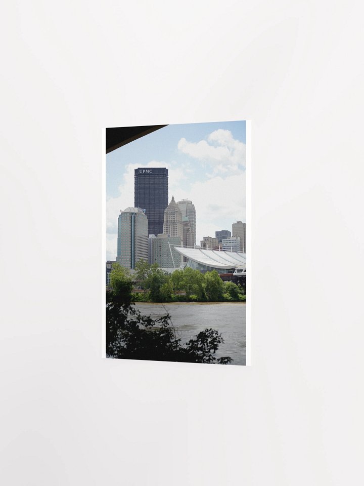 Pittsburgh - U.S. Steel Tower, Gulf Building, and Convention Center from Three Rivers Heritage Trail - print/poster product image (2)