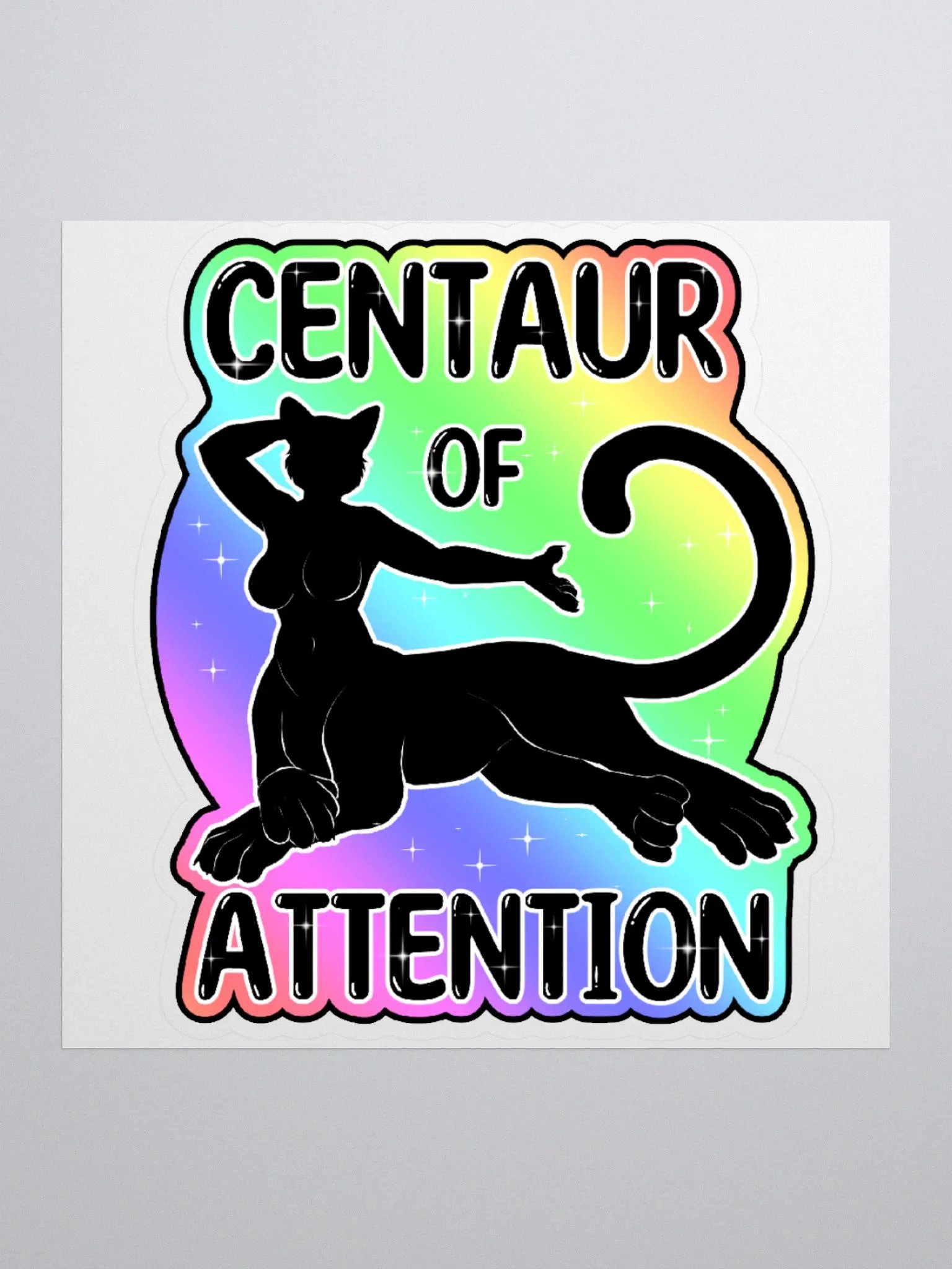 Rainbow Centaur of Attention Sticker! product image (1)