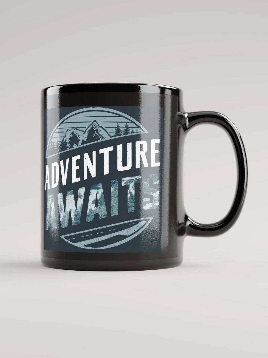 Adventure Awaits Mug #Statement Mug - Black product image (1)