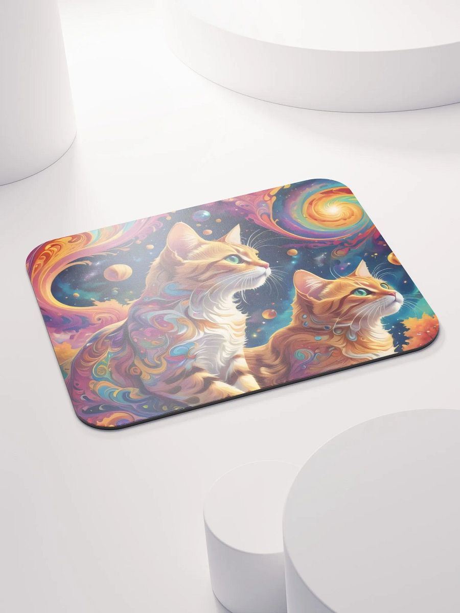 Space Cats Swirl Adventure Mouse Pad product image (5)