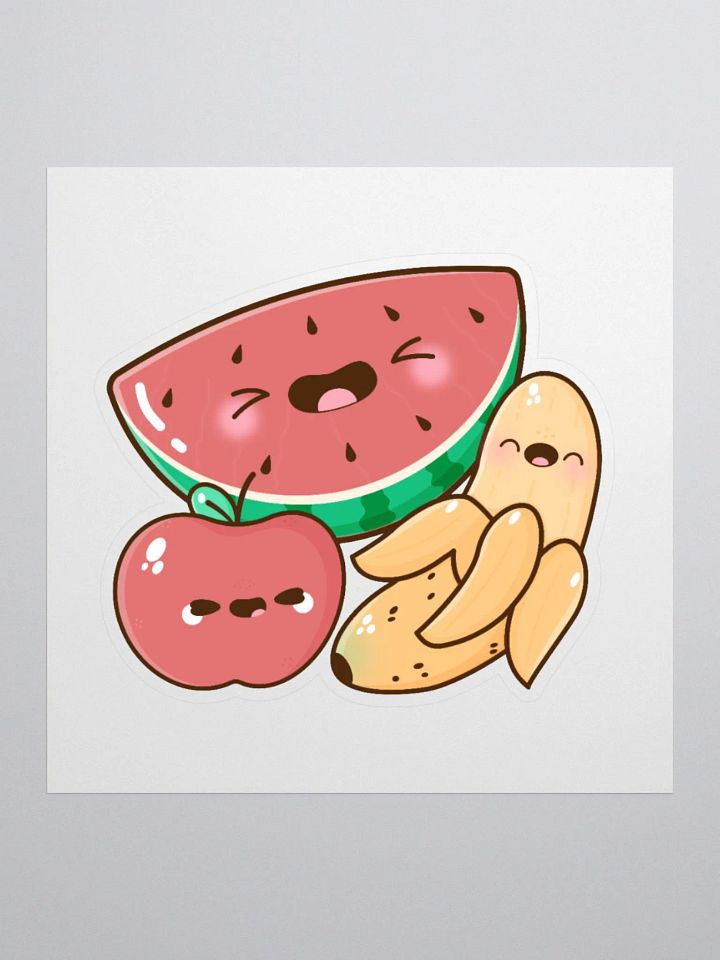 Fruit Doodle Trio Kiss Cut Sticker product image (2)