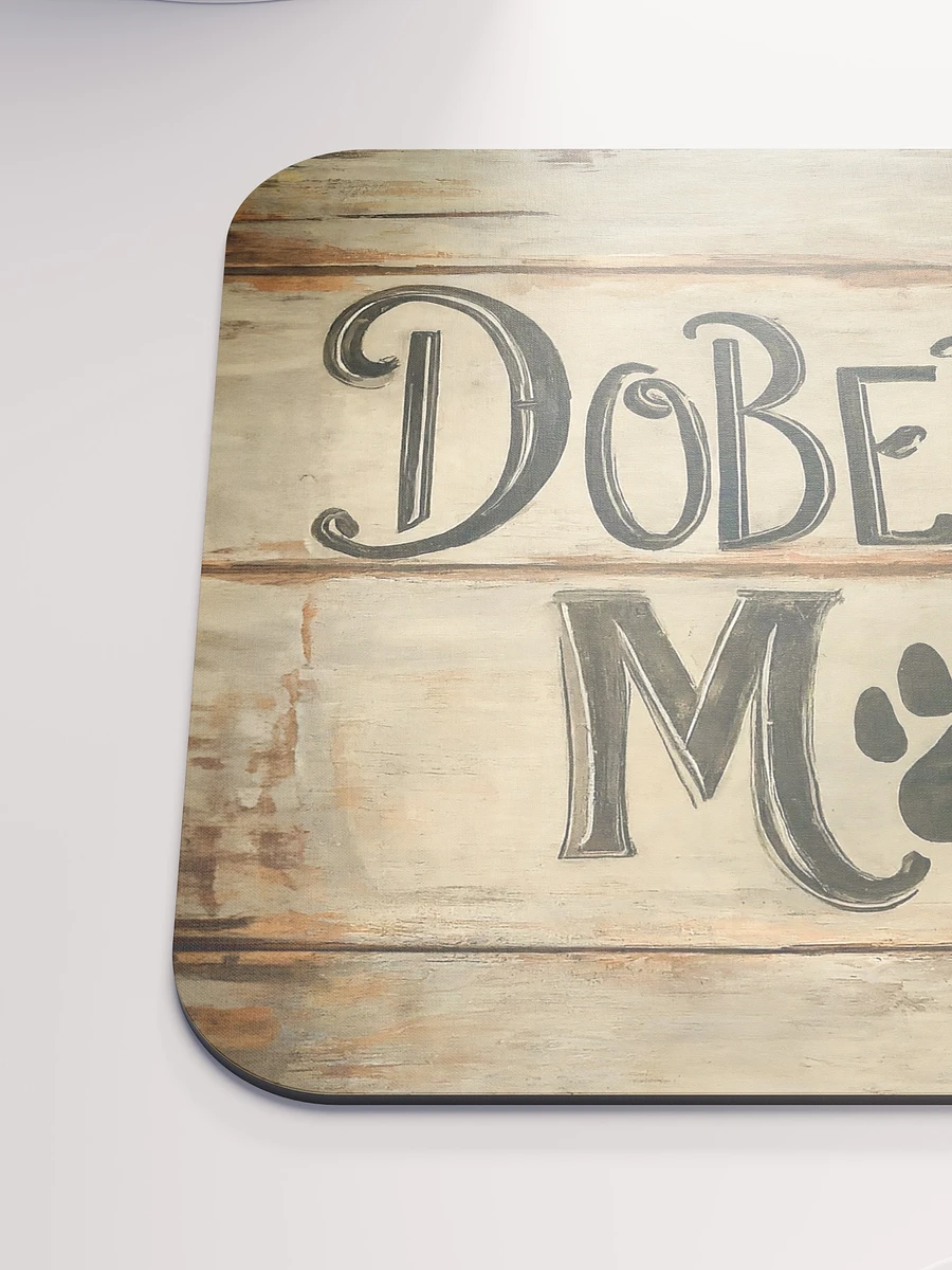 Doberman Mom Wood Sign Mouse Pad product image (2)