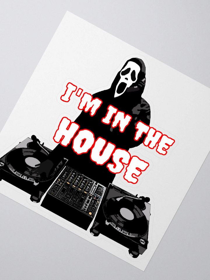 Ghostface in the house Kiss Cut Stickers product image (2)
