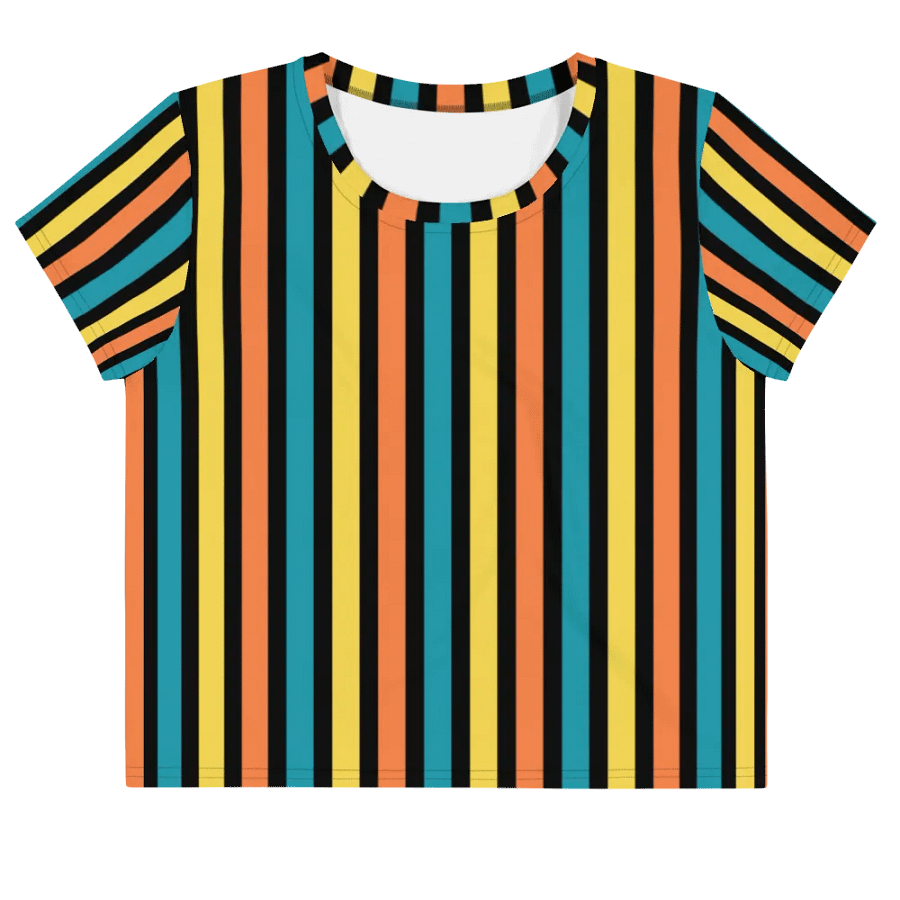 Colorful Stripe Crop Top product image (1)